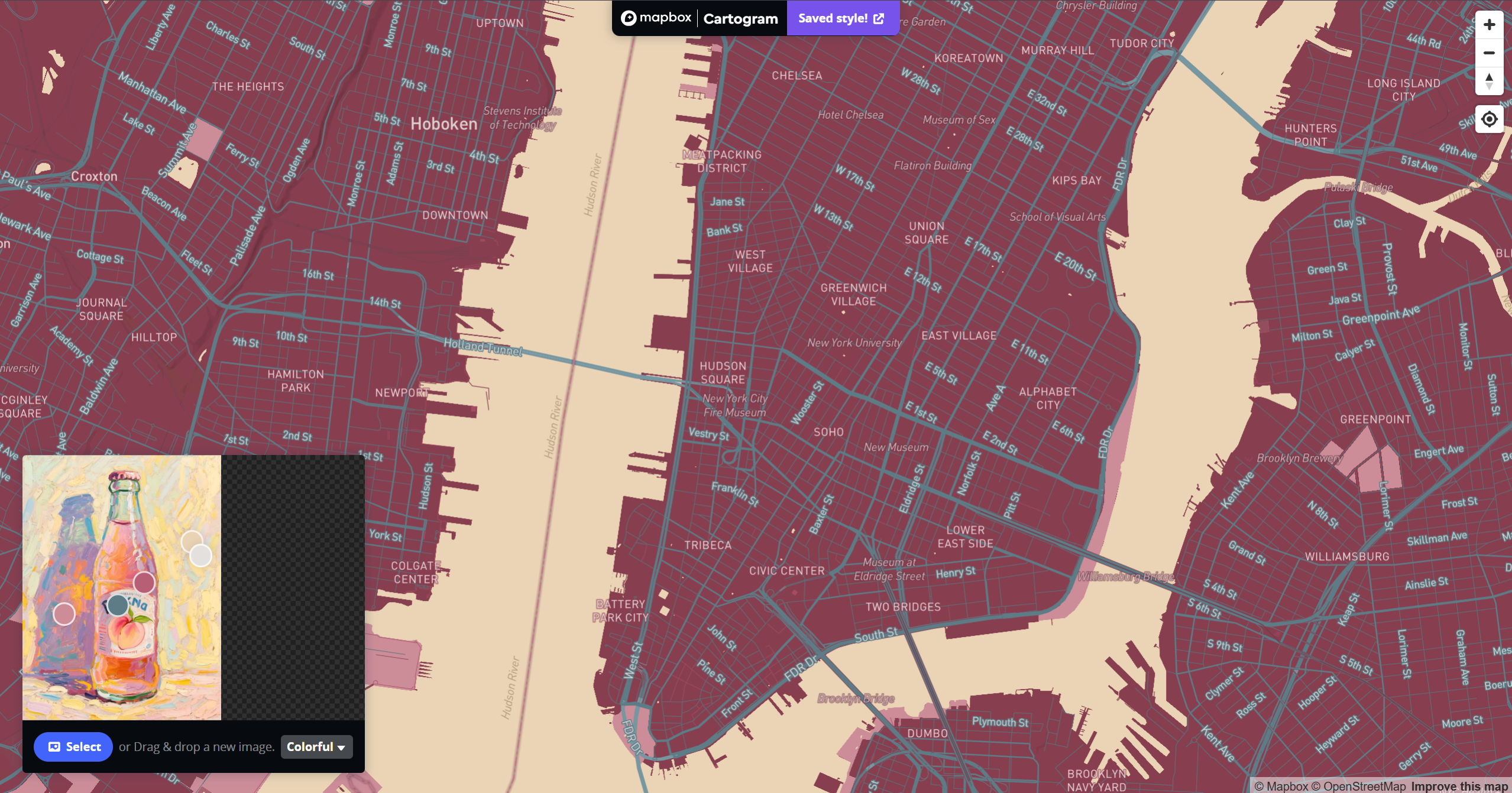 Exploration using mapbox's cartogram tool